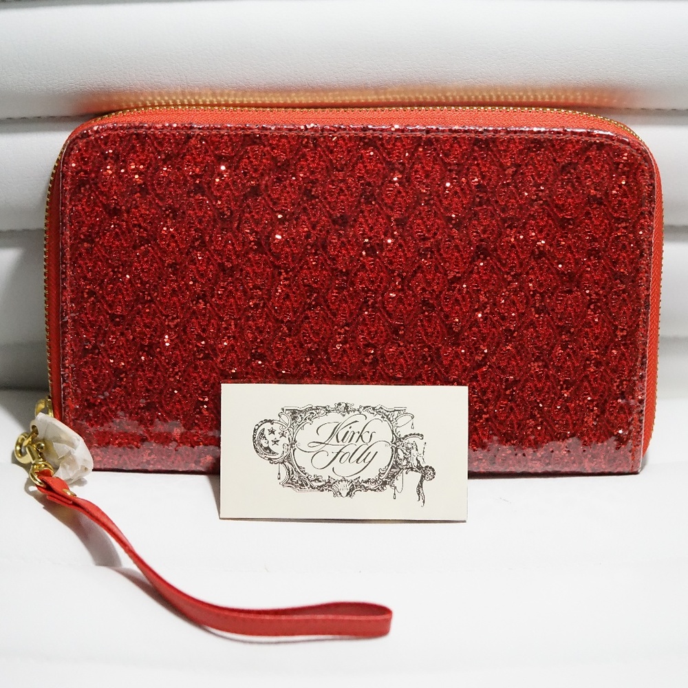 Kirks Folly Glitter Goddess Organizer Clutch Purse